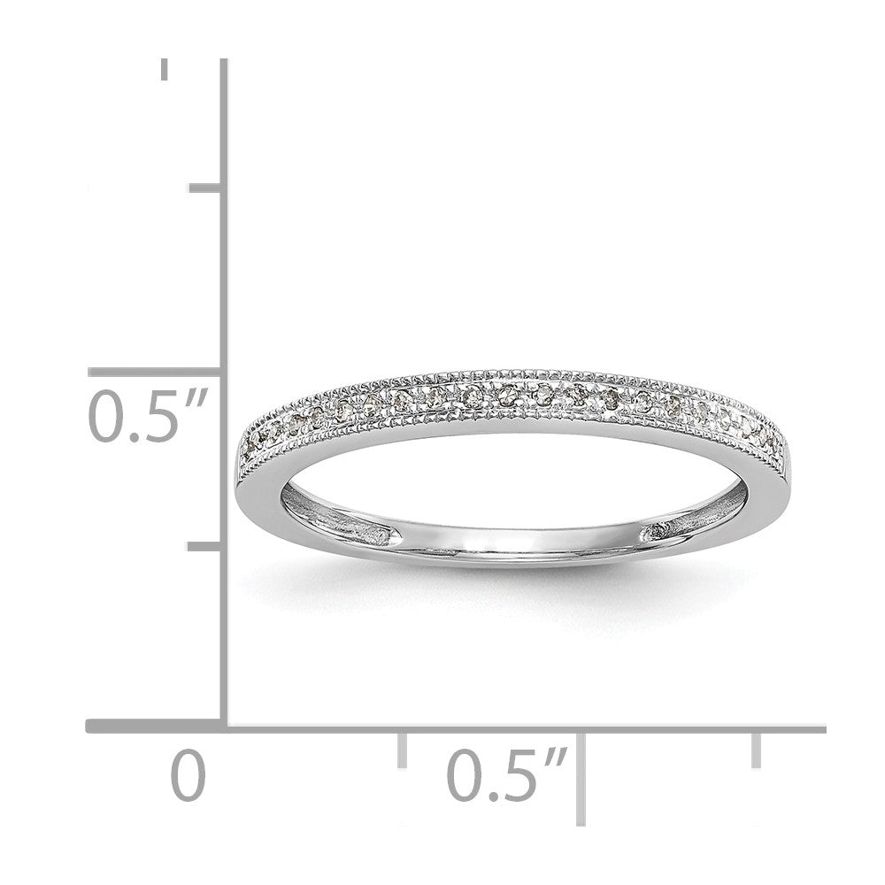14K White Gold Diamond Set of 2 Wedding Band