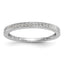 14k White Gold 1/8 carat Diamond Set of 2 Complete Wedding Bands