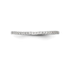 14k White Gold Diamond Wedding Band