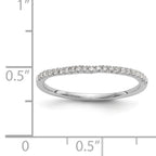 14k White Gold Diamond Wedding Band