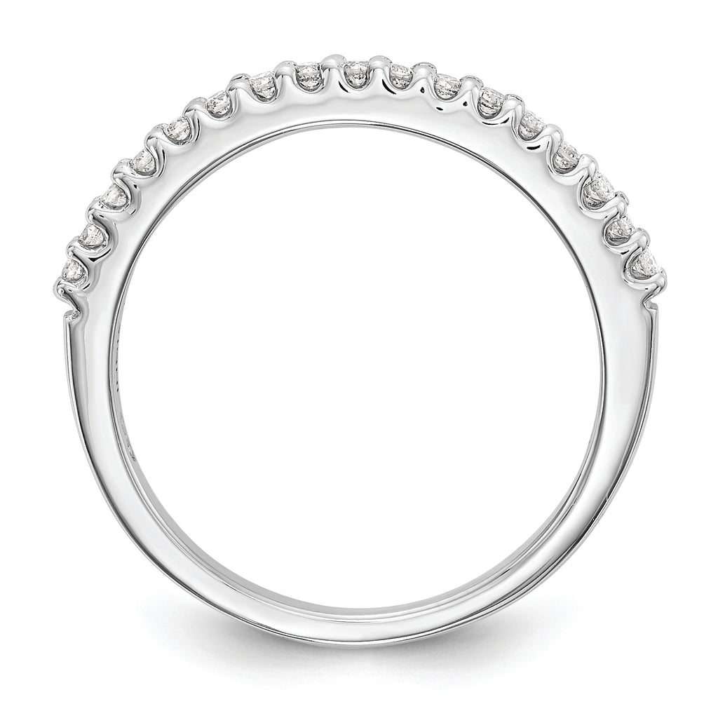 14k White Gold 1/5 carat Diamond Complete Wedding Band