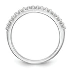 14k White Gold 1/5 carat Diamond Complete Wedding Band