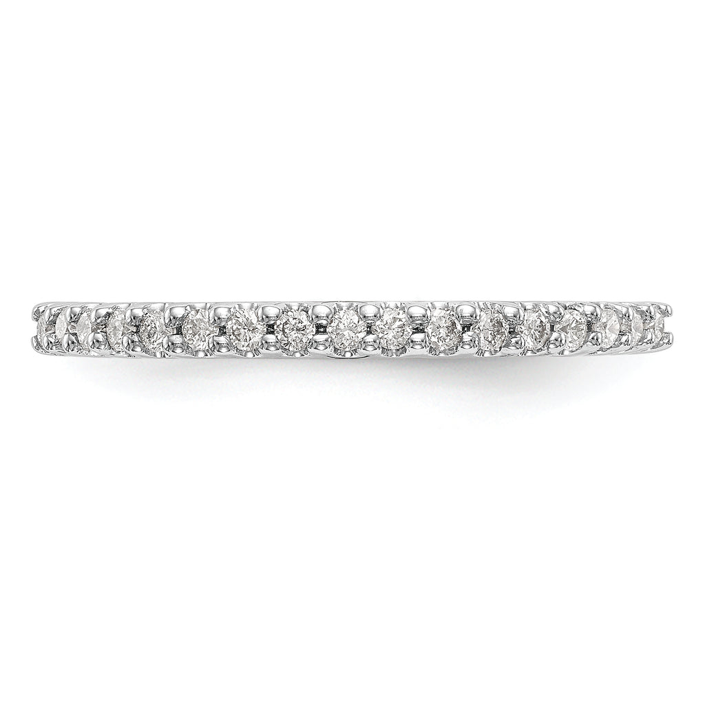 14k White Gold 1/5 carat Diamond Complete Wedding Band