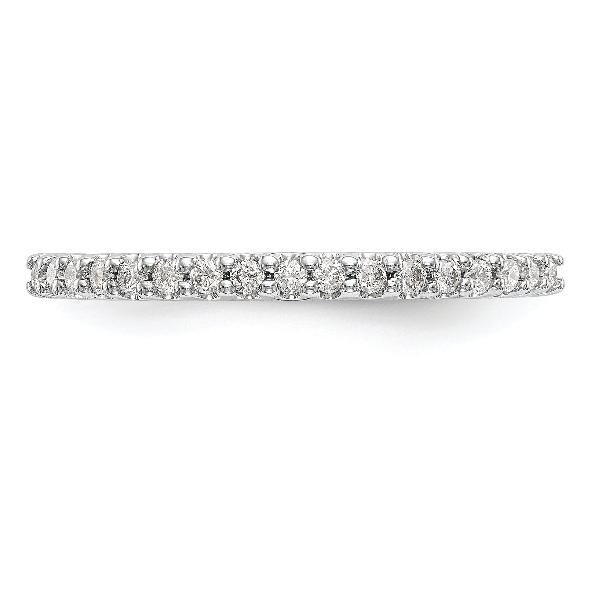 14k White Gold 1/5 carat Diamond Complete Wedding Band