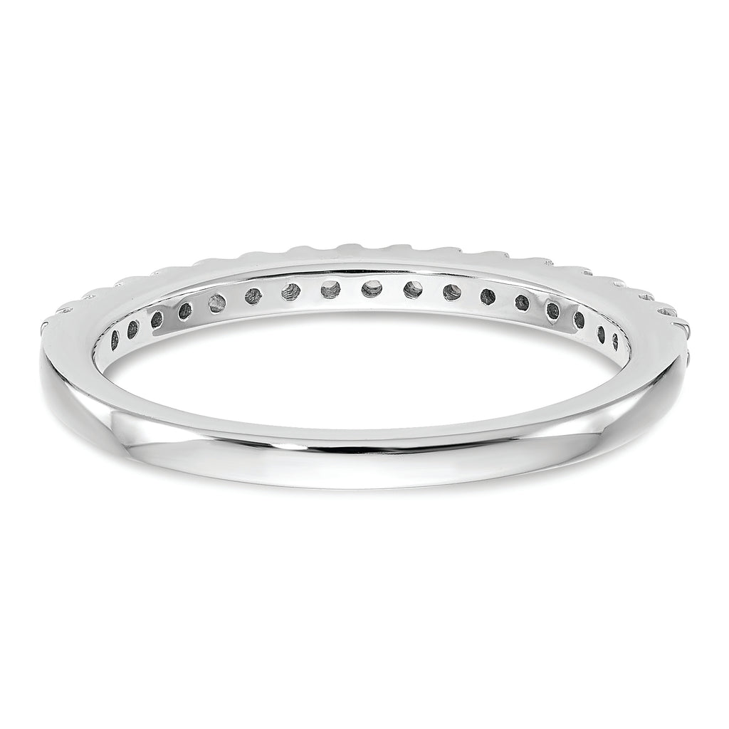 14k White Gold 1/5 carat Diamond Complete Wedding Band