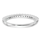 14k White Gold 1/5 carat Diamond Complete Wedding Band
