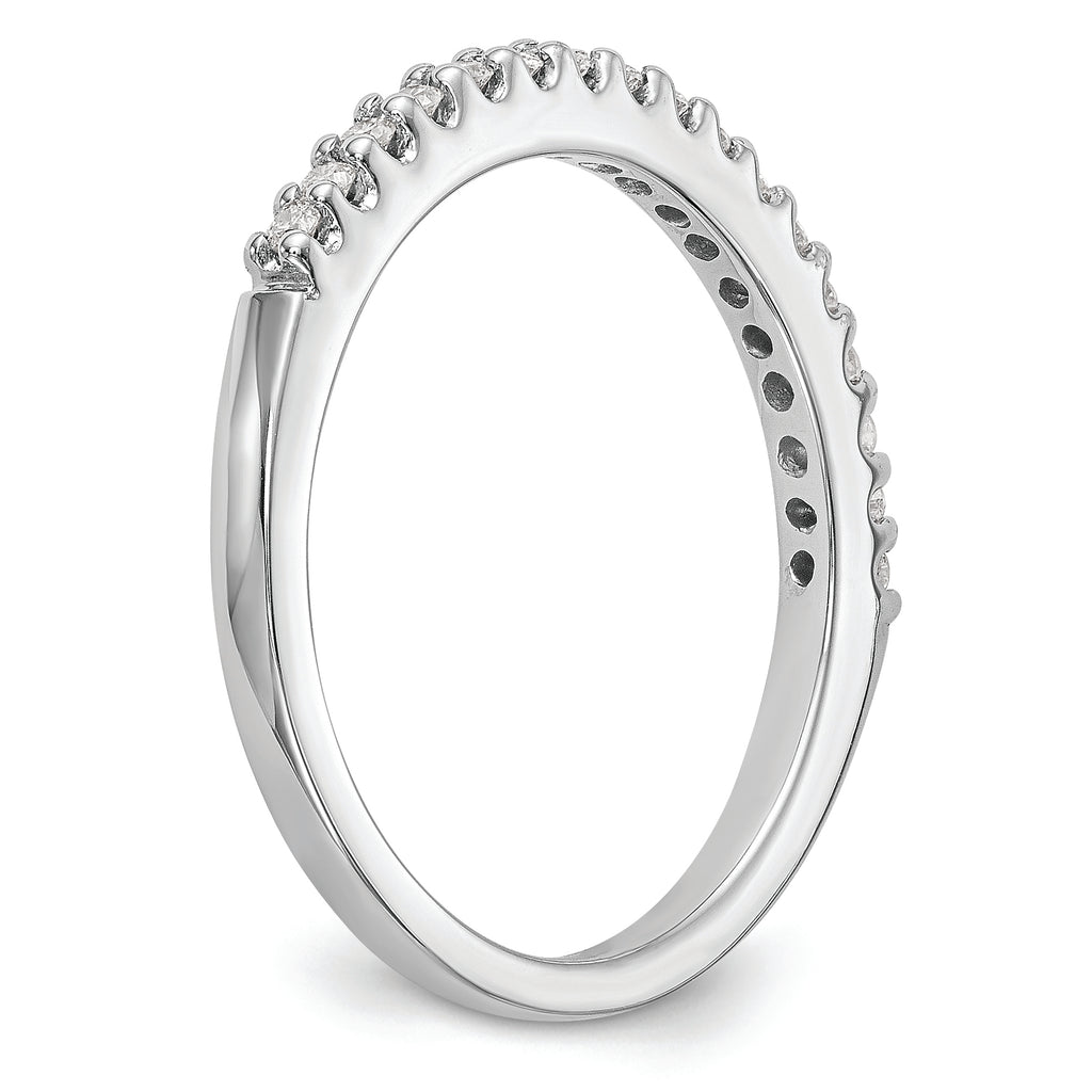 14k White Gold 1/5 carat Diamond Complete Wedding Band