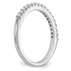 14k White Gold 1/5 carat Diamond Complete Wedding Band