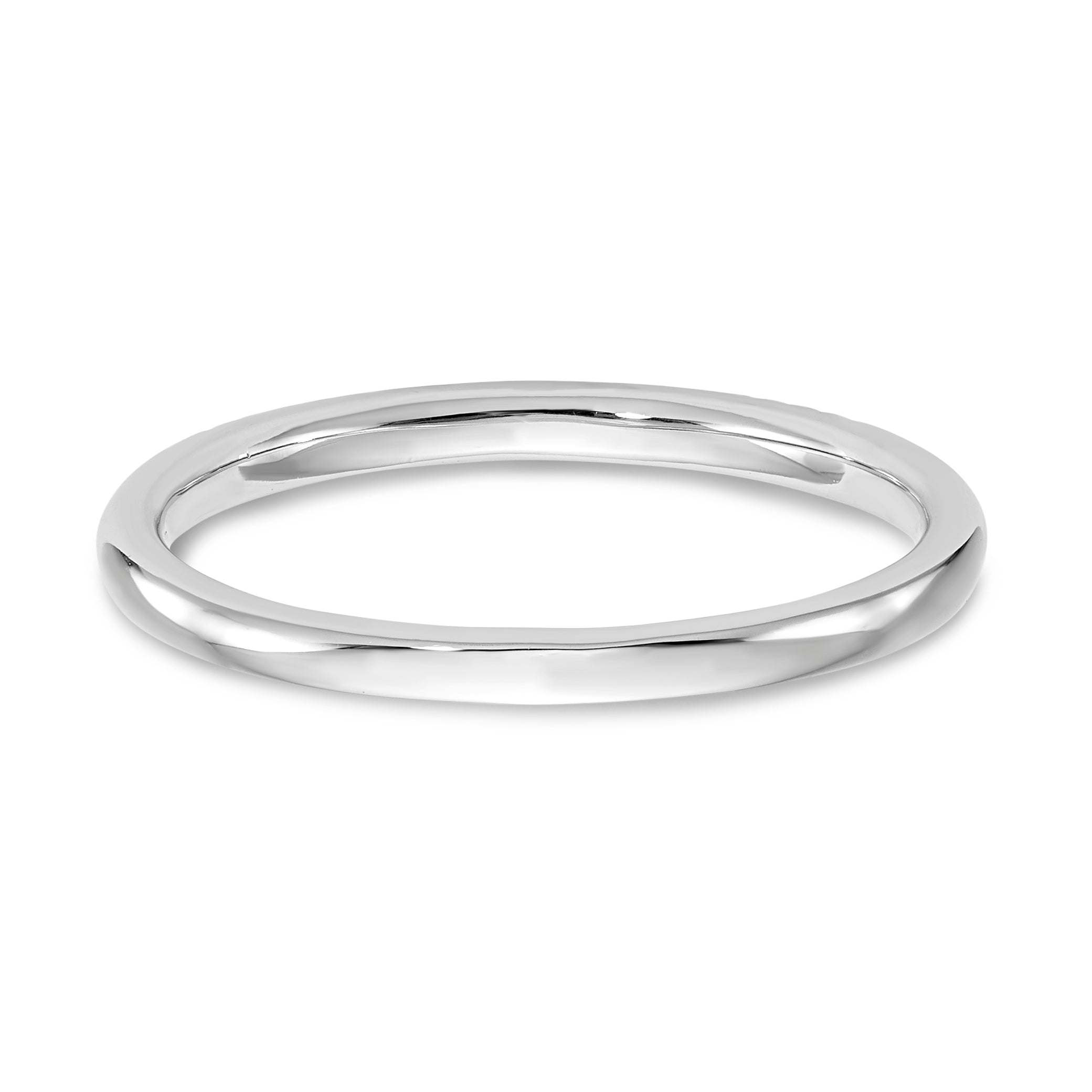 14K White Gold 1/20 carat Complete Diamond Wedding Band - 7