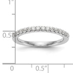 14K White Gold 1/3 carat Complete Diamond Wedding Band