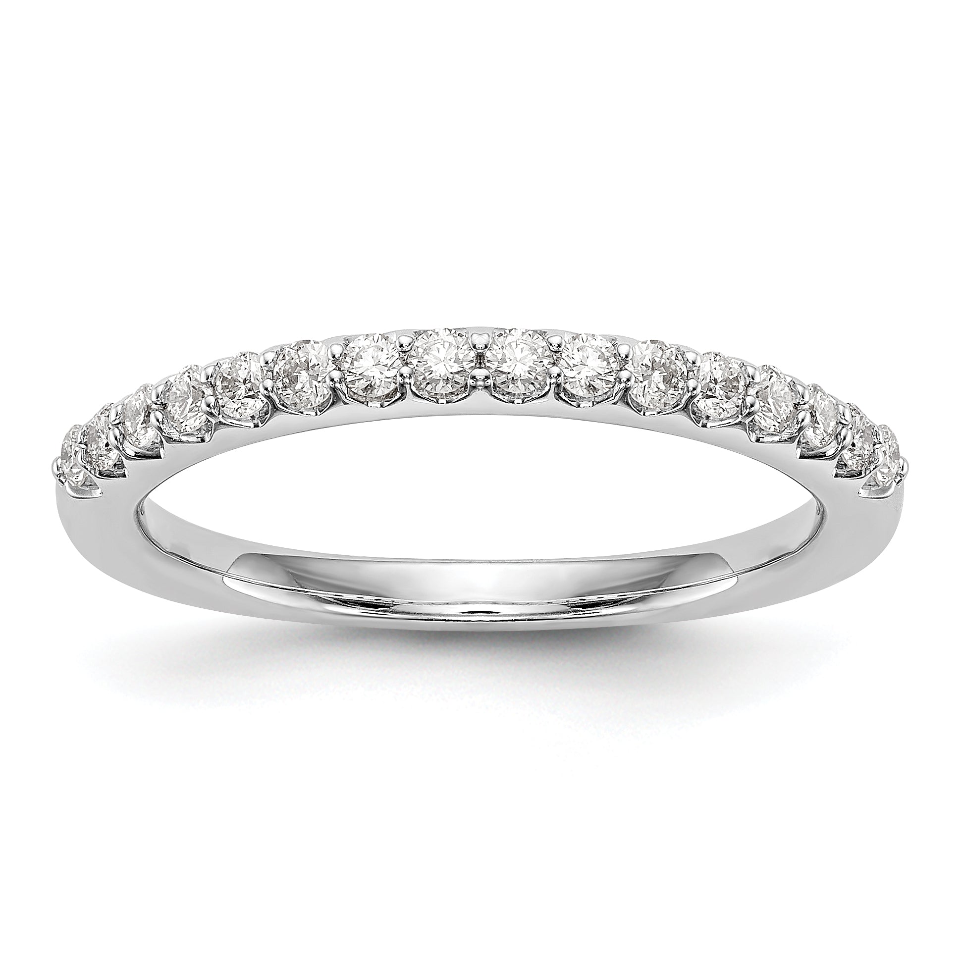 14K White Gold 1/3 carat Complete Diamond Wedding Band Main image