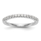 14K White Gold 1/3 carat Complete Diamond Wedding Band