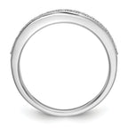 14k White Gold 1/4 carat Diamond Set of 2 Complete Wedding Bands
