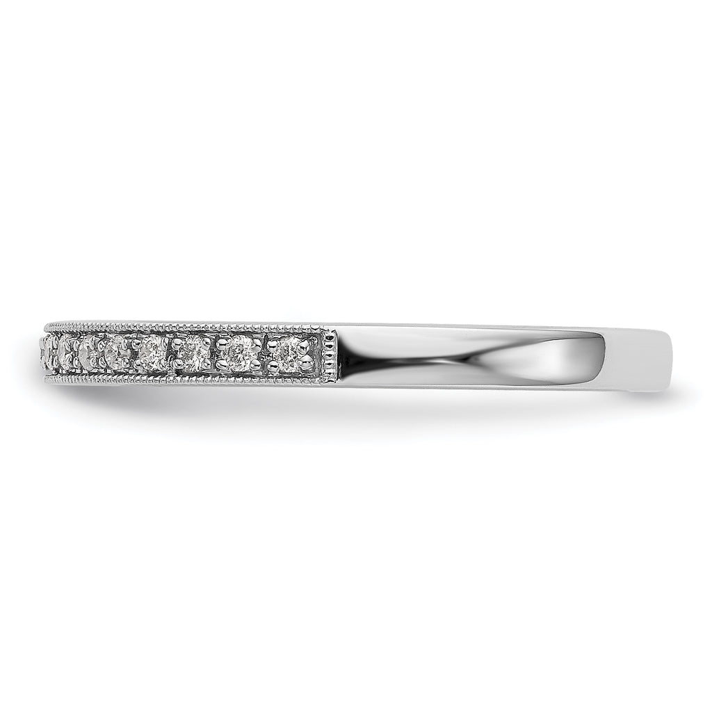 14k White Gold 1/4 carat Diamond Set of 2 Complete Wedding Bands