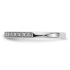 14k White Gold 1/4 carat Diamond Set of 2 Complete Wedding Bands