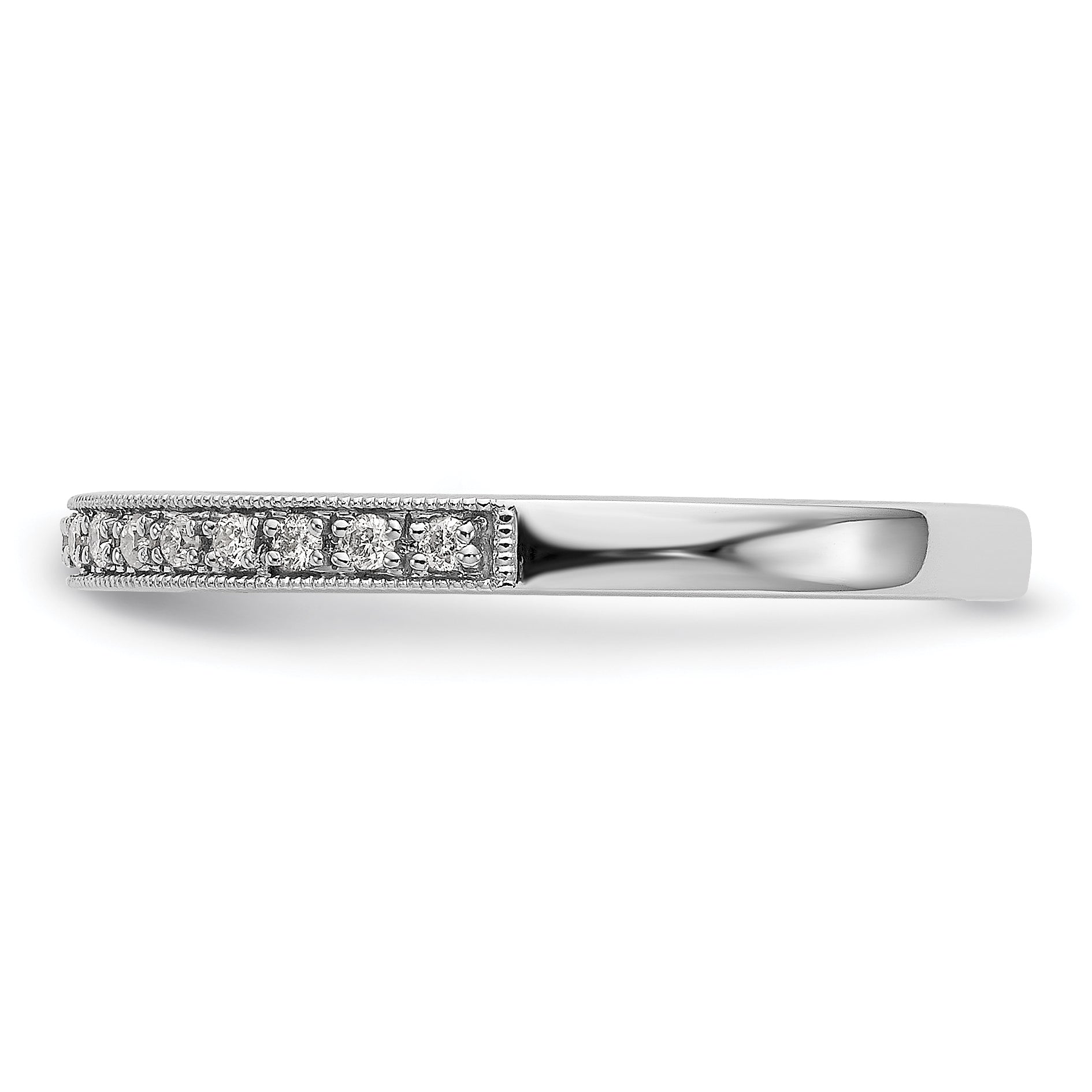 14k White Gold 1/4 carat Diamond Set of 2 Complete Wedding Bands