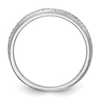 14K White Gold 1/15 carat Diamond Complete Wedding Band