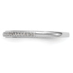 14K White Gold 1/15 carat Diamond Complete Wedding Band