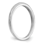 14K White Gold 1/15 carat Diamond Complete Wedding Band