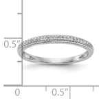 14K White Gold 1/15 carat Diamond Complete Wedding Band