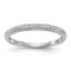 14K White Gold 1/15 carat Diamond Complete Wedding Band