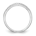 14k White Gold 1/8 carat Diamond Complete Wedding Band
