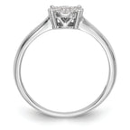 14K White Gold Halo Cluster 1/3 carat Diamond Complete Engagement Ring