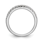14K White Gold Diamond Wedding Band