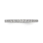 14K White Gold Diamond Wedding Band