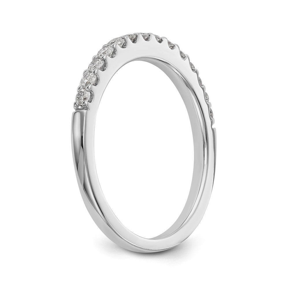 14K White Gold Diamond Wedding Band