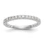 14K White Gold Diamond Wedding Band