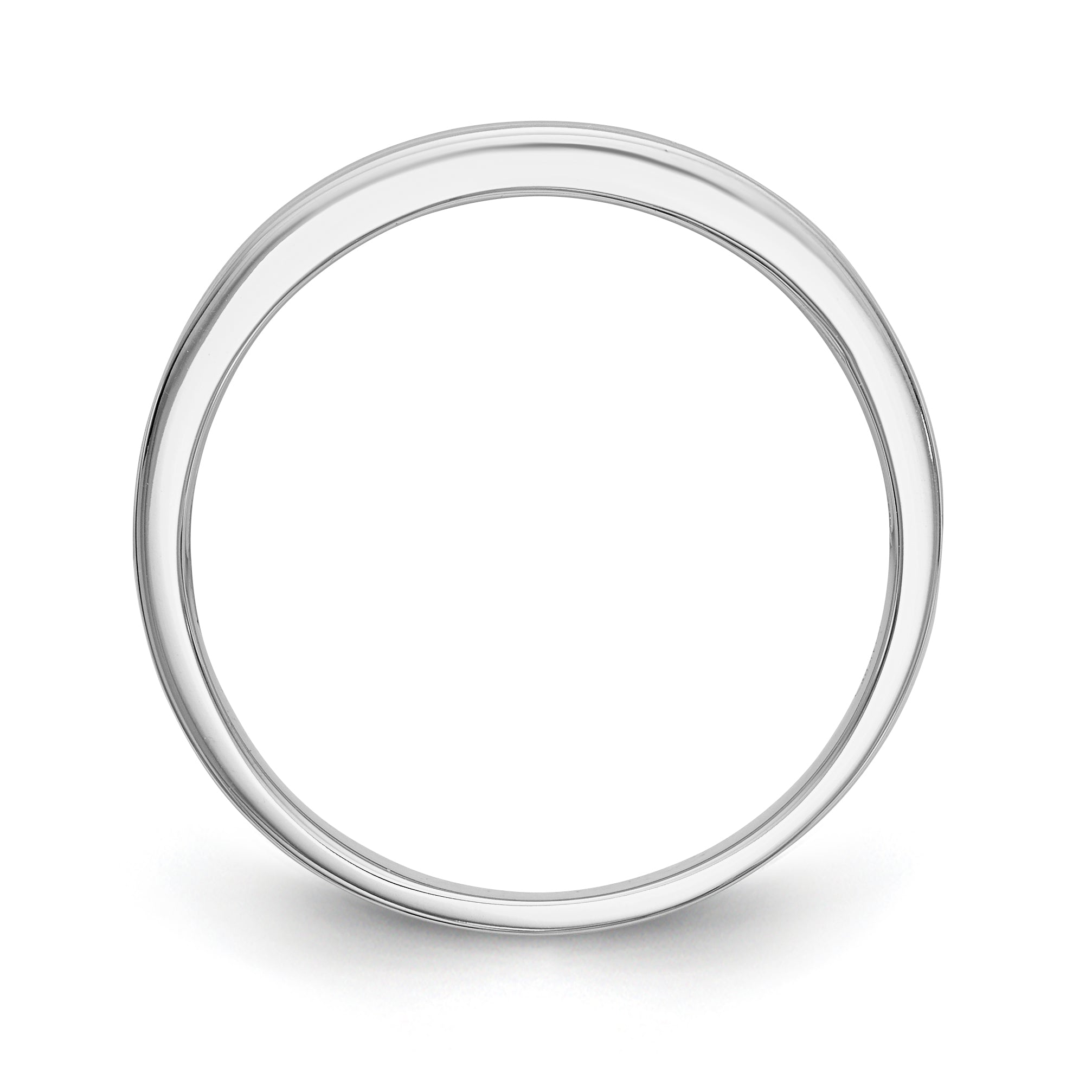 14K White Gold Channel-set 1/3 carat Princess Diamond Complete Wedding Band Secondary image