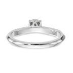 14K White Gold Complete Diamond Cluster Engagement Ring