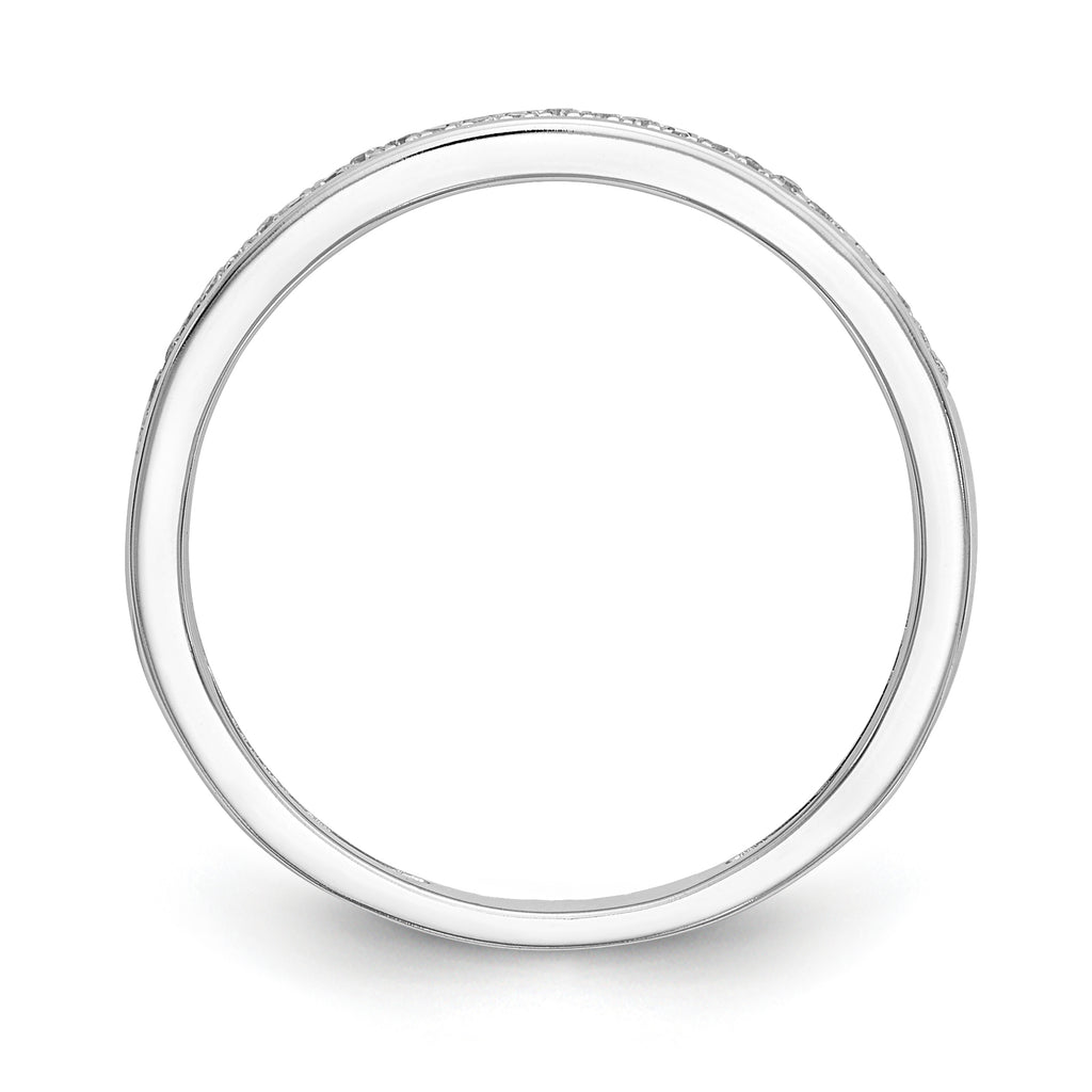 14K White Gold 1/6 carat Diamond Set of 2 Complete Wedding Bands