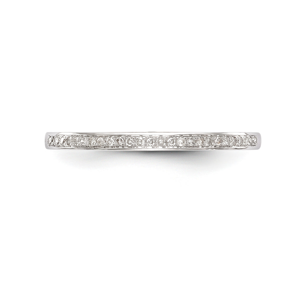 14K White Gold 1/6 carat Diamond Set of 2 Complete Wedding Bands