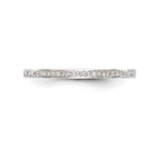 14K White Gold 1/6 carat Diamond Set of 2 Complete Wedding Bands