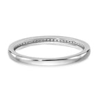 14K White Gold 1/6 carat Diamond Set of 2 Complete Wedding Bands