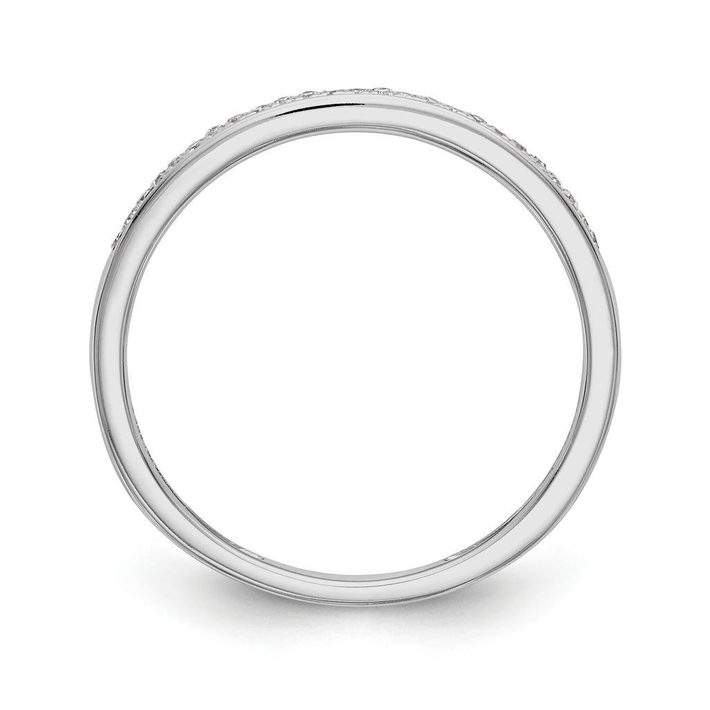 14K White Gold 1/6 carat Diamond Set of 2 Complete Wedding Bands