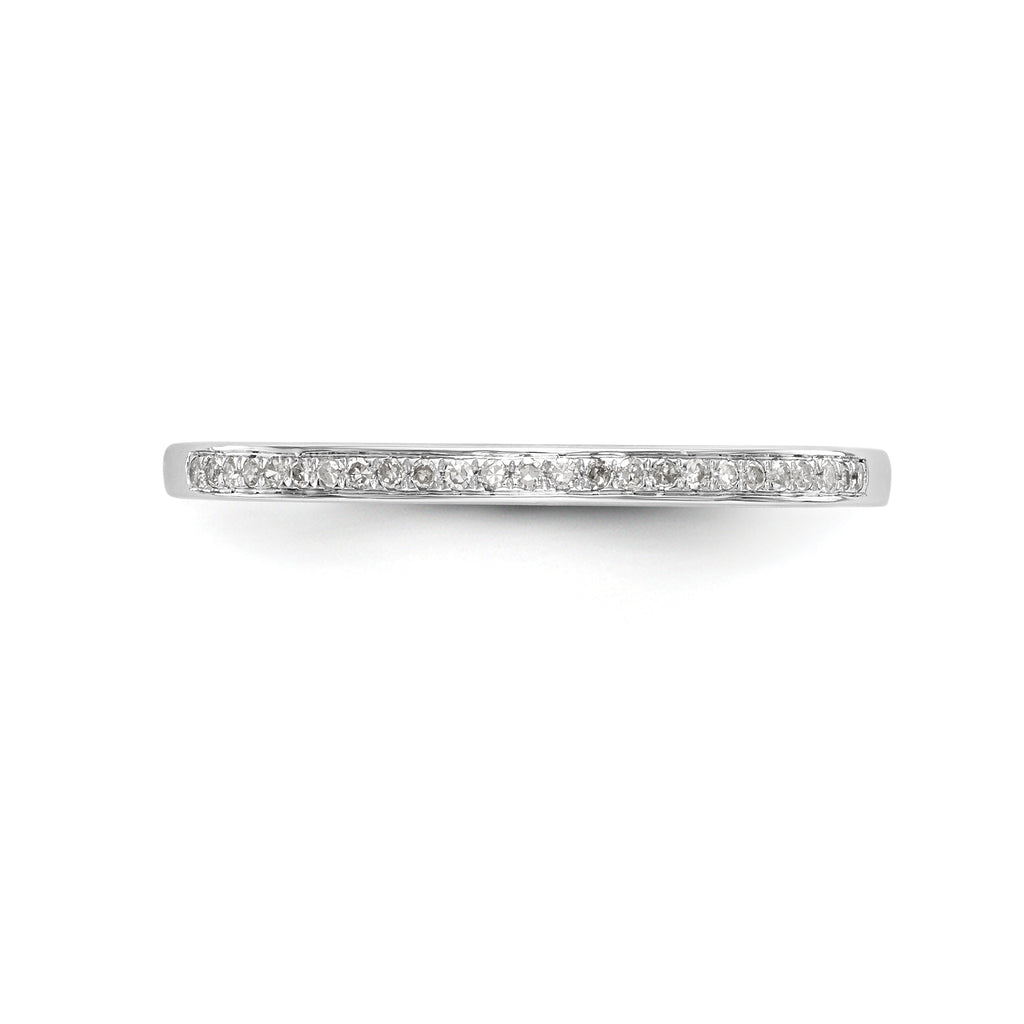 14K White Gold 1/6 carat Diamond Set of 2 Complete Wedding Bands
