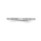 14K White Gold 1/6 carat Diamond Set of 2 Complete Wedding Bands
