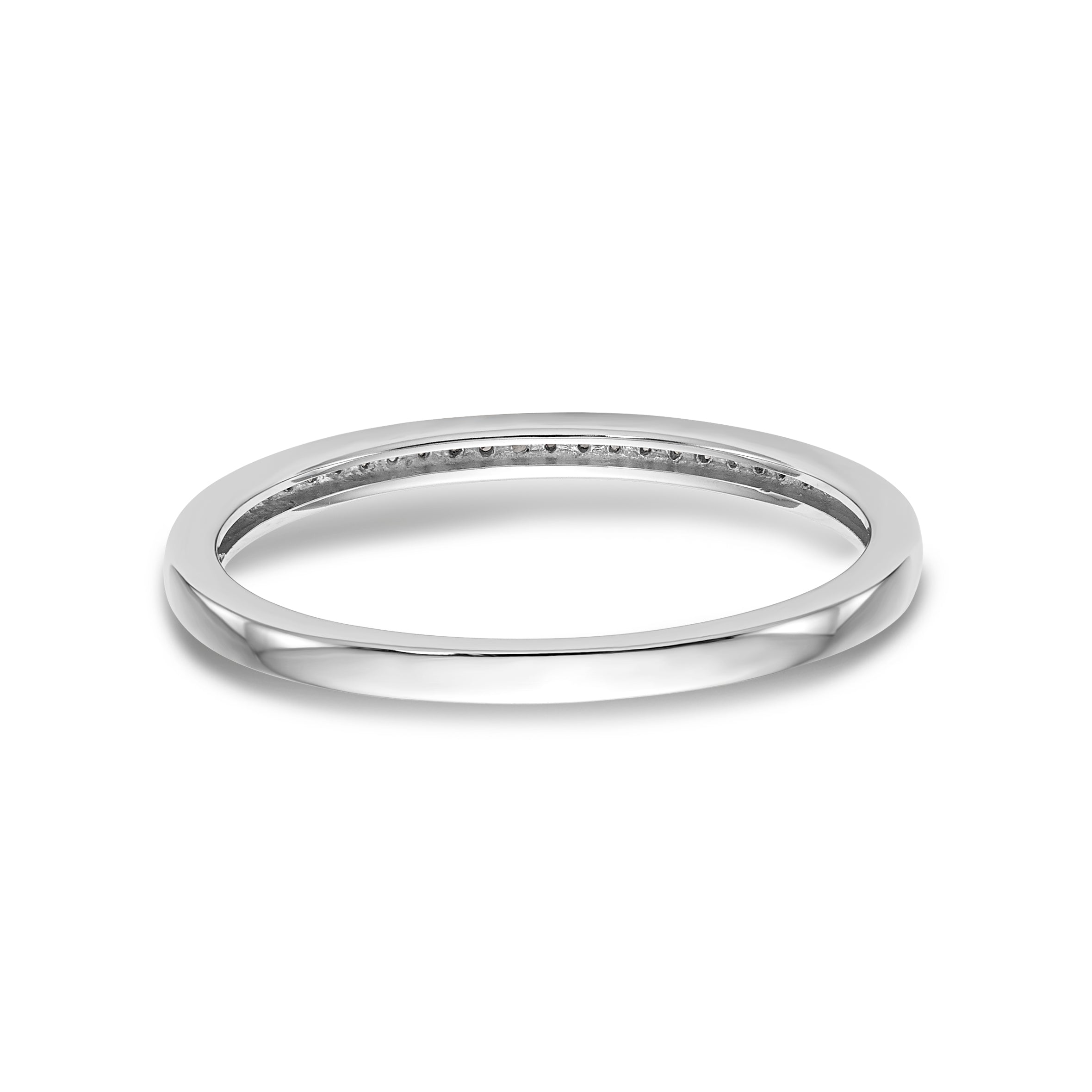 14K White Gold 1/6 carat Diamond Set of 2 Complete Wedding Bands