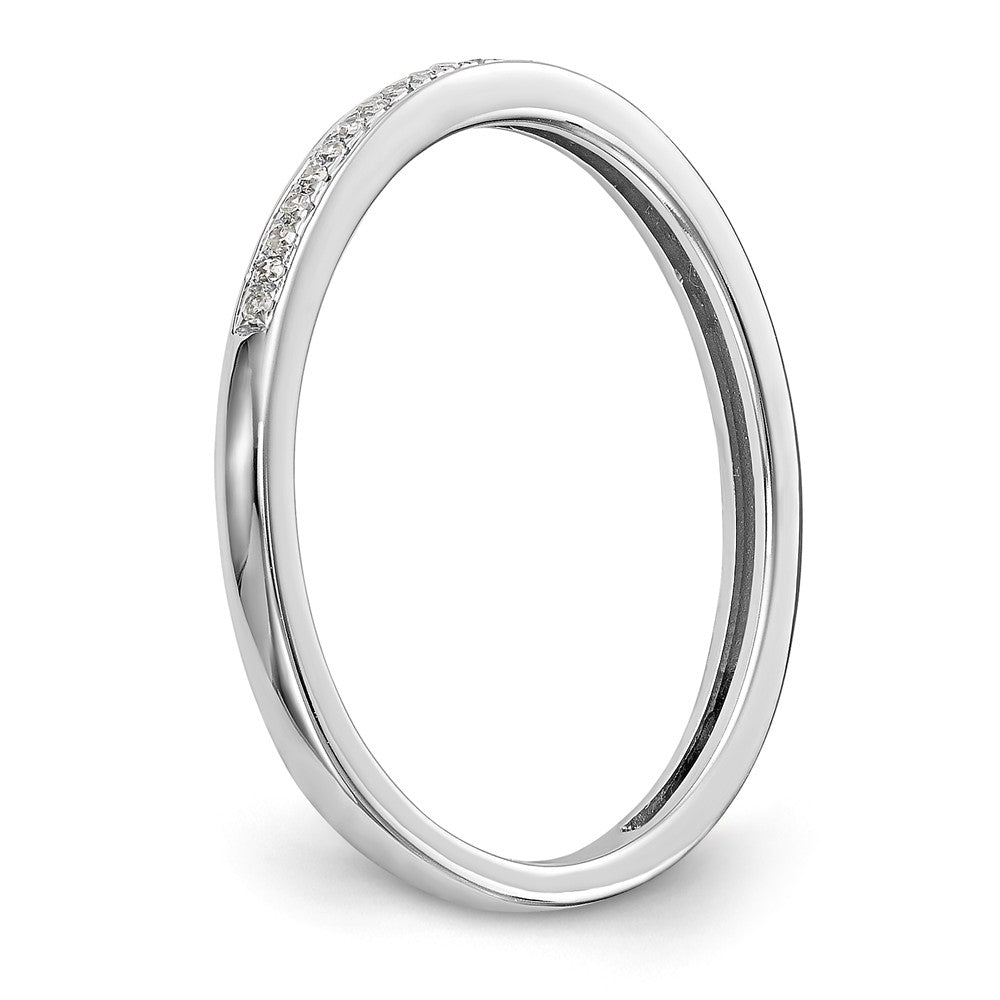 14K White Gold 1/6 carat Diamond Set of 2 Complete Wedding Bands