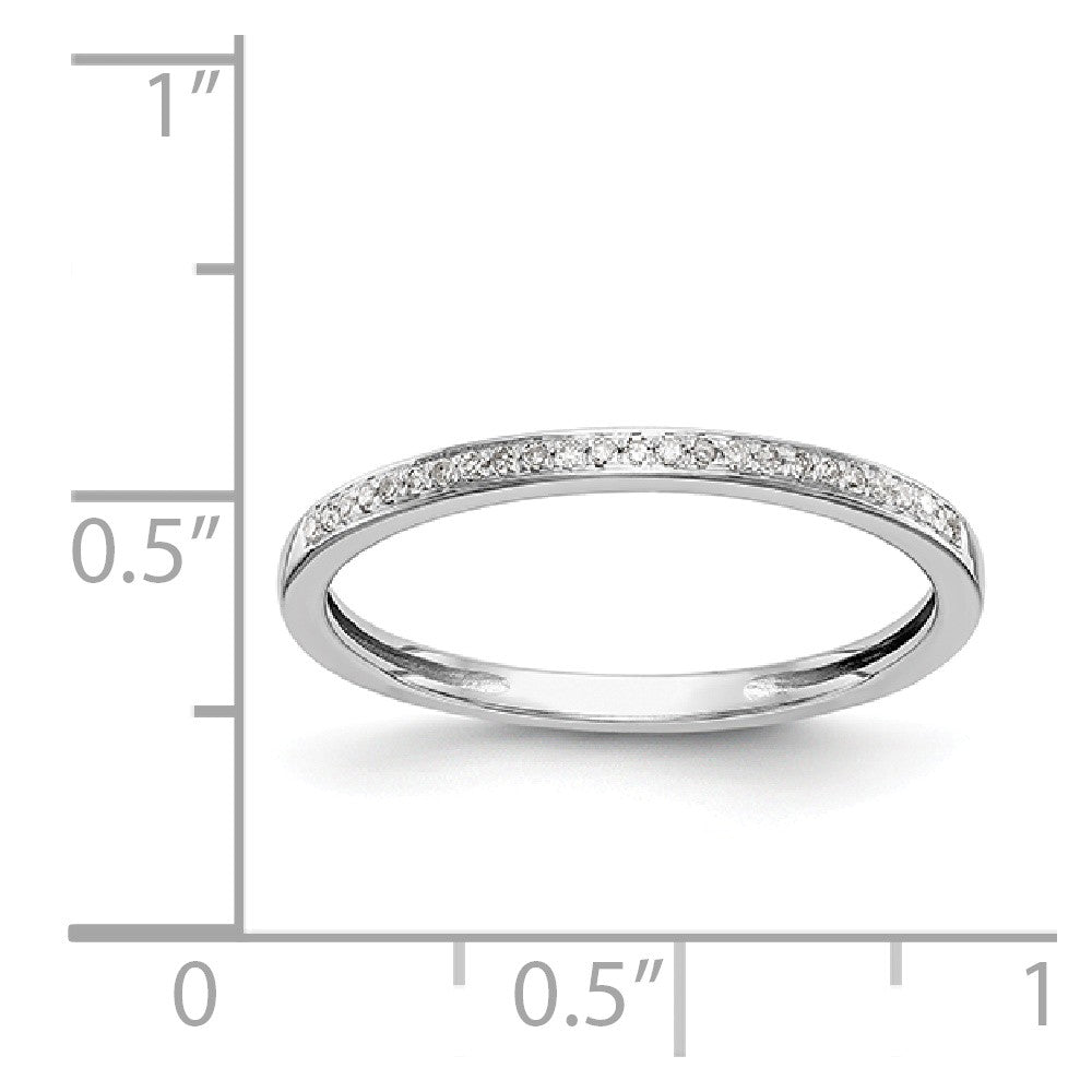 14K Set of 2 White Gold Diamond Wedding Band