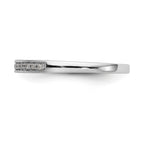 14K White Gold 1/6 carat Diamond Complete Wedding Band