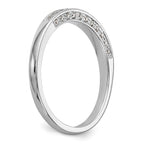 14K White Gold 1/6 carat Diamond Complete Wedding Band