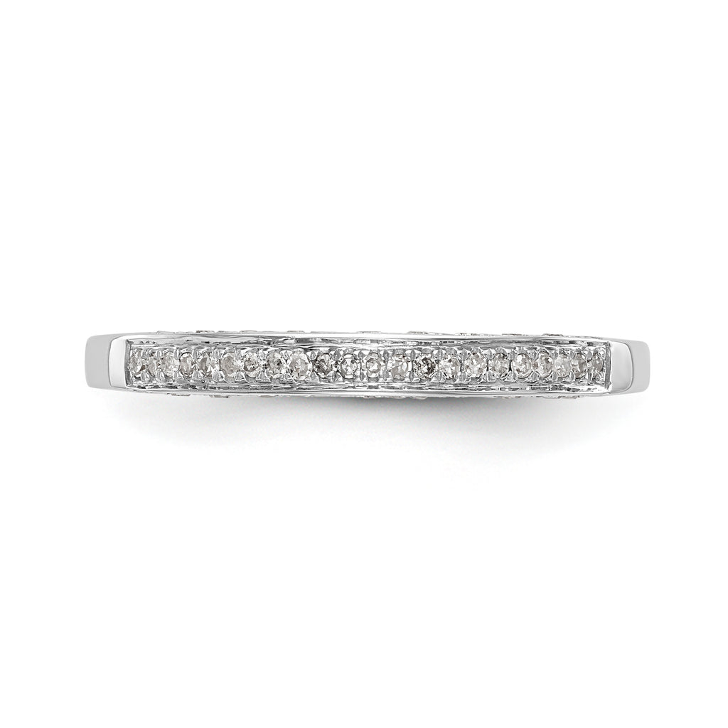 14K White Gold Complete Diamond Cluster Engagement Ring