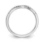 14K White Gold Diamond Wedding Band
