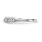 14K White Gold Diamond Wedding Band