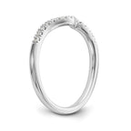 14K White Gold Diamond Wedding Band