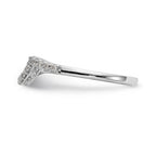 14K White Gold Diamond Wedding Band